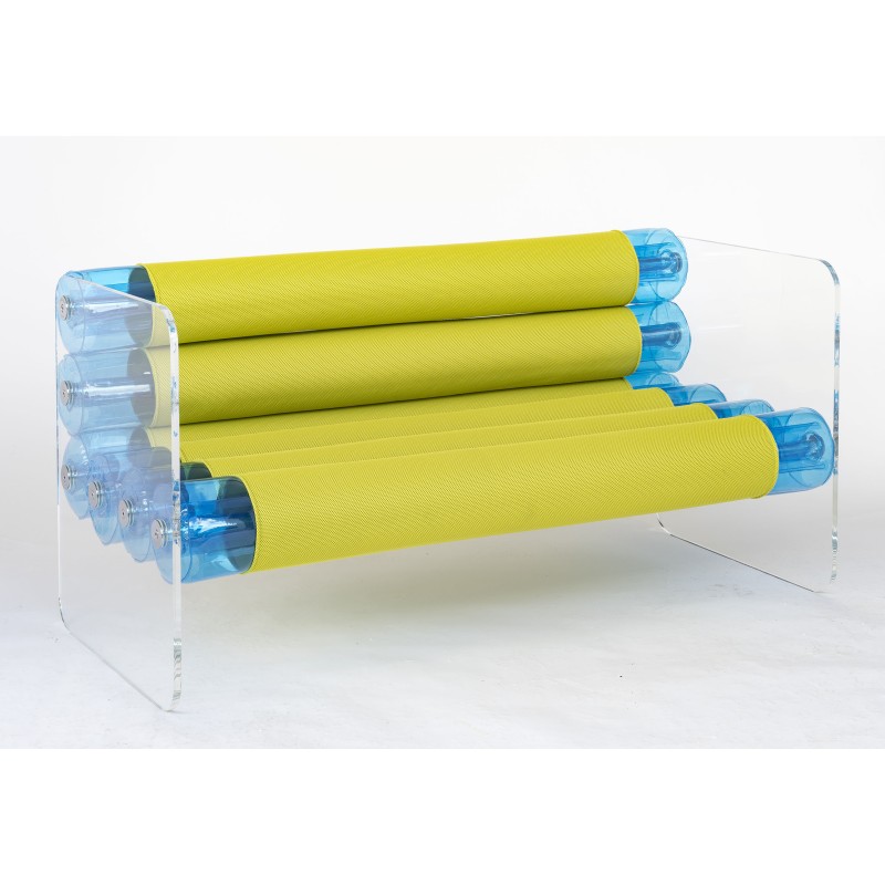 Sofa MW01 Blue - Seat Anise green - PMMA