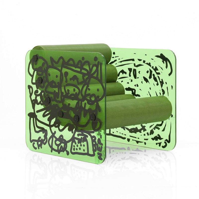 Glass armchair MW02 X NEP « Interface(s) »...