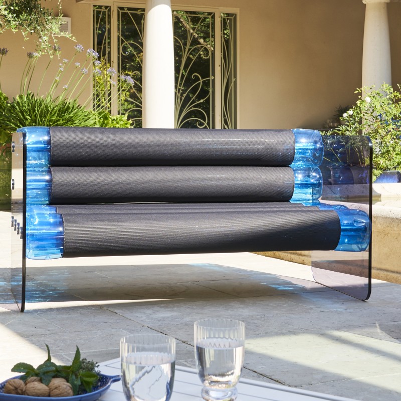 Sofa MW01 Blue - Seat Anthracite - PMMA