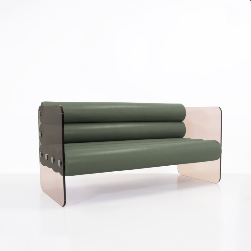 MW02 Design Sofa - Schaumstoffsitz - Bronze PMMA