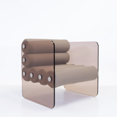 MW01 Design armchair - Foam Seat - Bronze PMMA