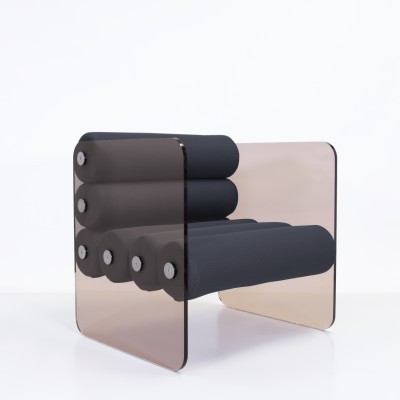 MW01 Design armchair - Foam Seat - Bronze PMMA