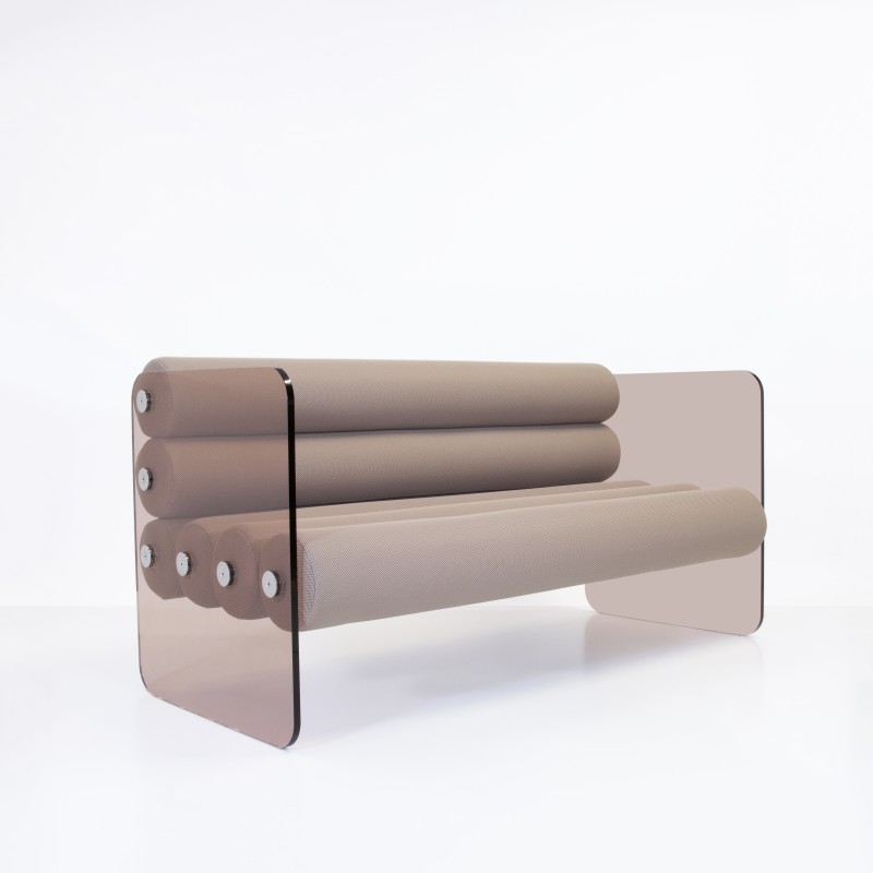 MW01 sofa in bronze acrylic glass - Runner...