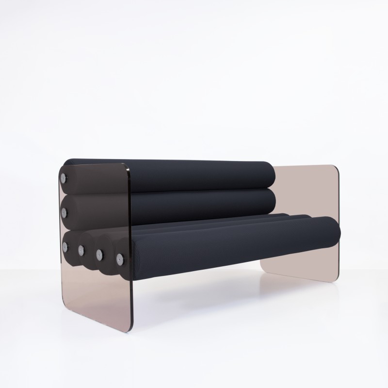 MW01 Design sofa - Foam Seat - Bronze acrylic glass