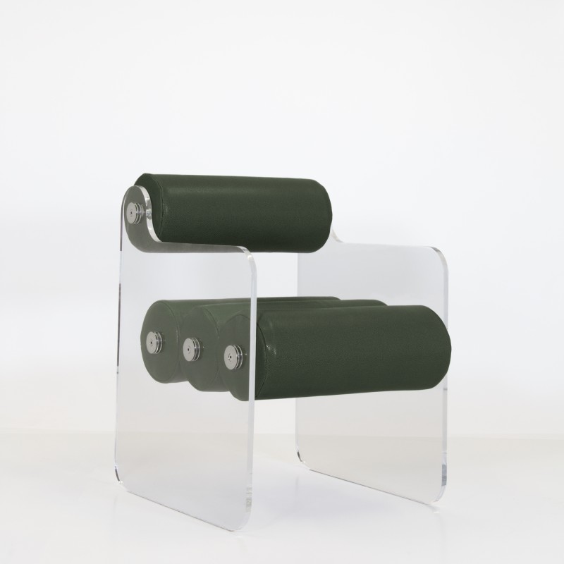 MW04 Chair in Acrylic Glass - Soshagro Foam Seat