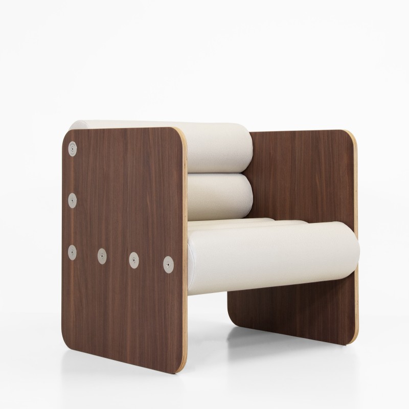 MW01 wooden armchair - Soshagro foam seat