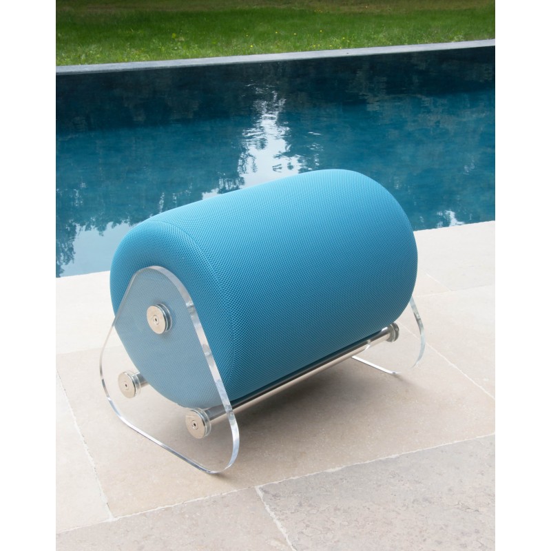 KUUMO designer pouf in acrylic glass - Handmade in France.